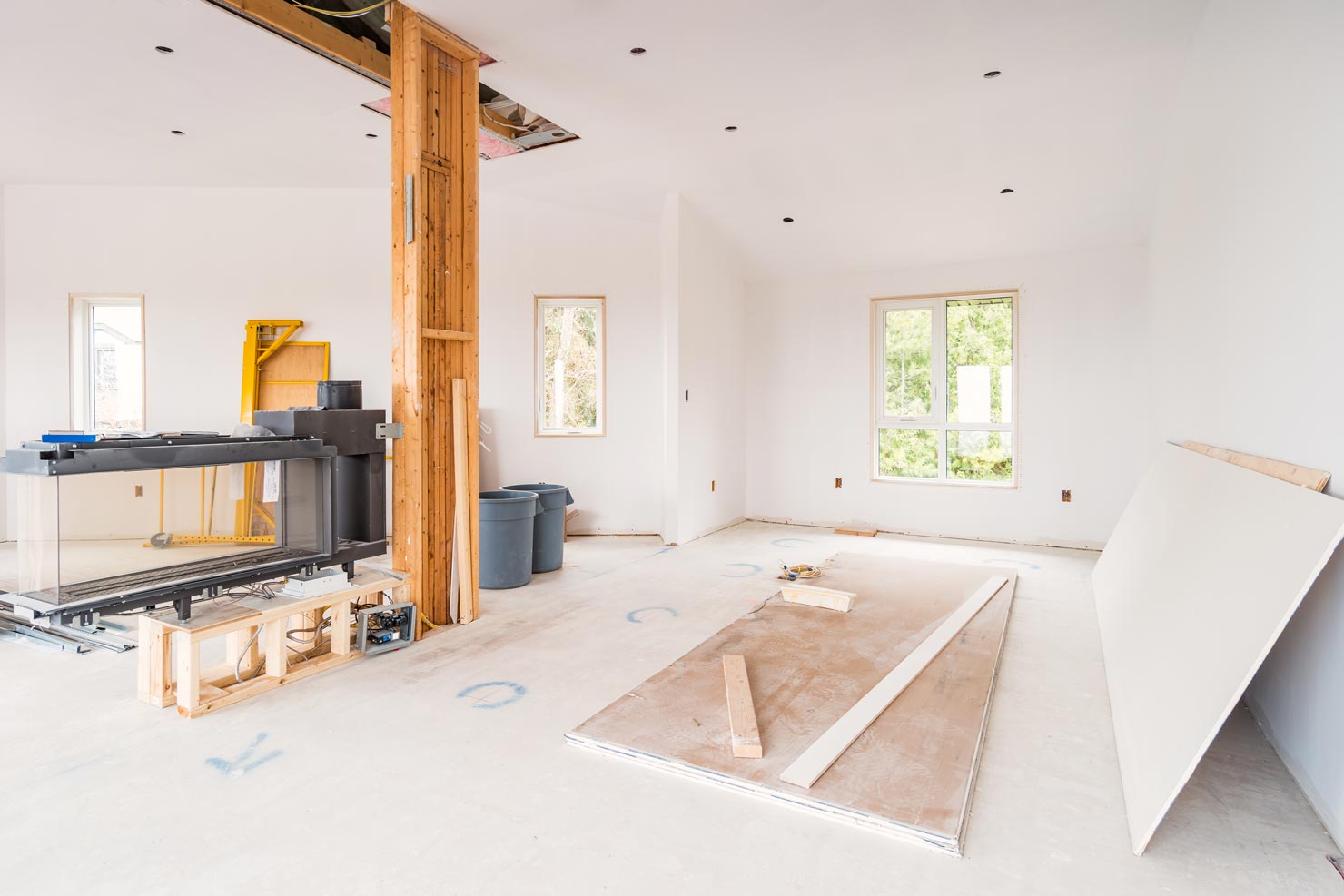 House being reconstructed, renovated and a new branch being added to it